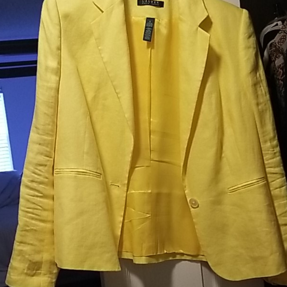 Linen Yellow blazer